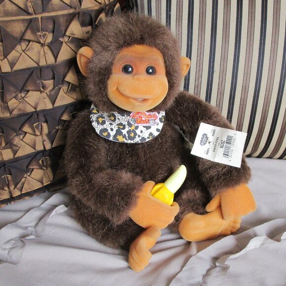 furry monkey plush toy - Picture 1 of 6